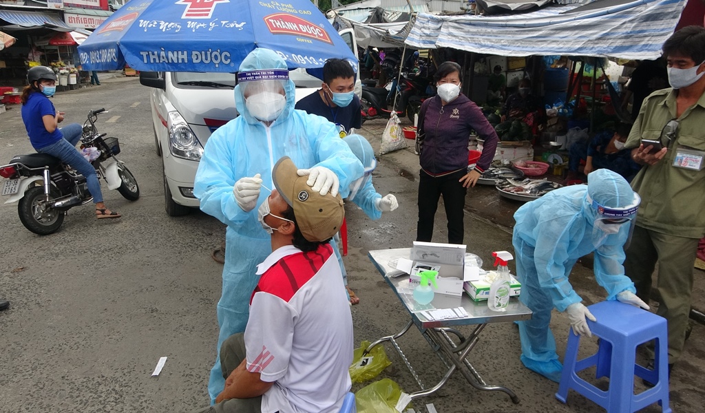 Tri Tôn có thêm 3 trường hợp nhiễm COVID-19