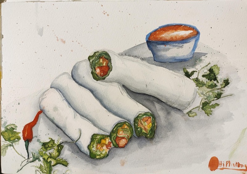 Hãy tìm hiểu thêm về ẩm thực của Hà Nội qua nghệ thuật vẽ tranh. Tranh ký họa món ăn Hà Nội tuyệt đẹp và sẽ giúp bạn có cái nhìn rõ ràng hơn về lòng tốt và sự tinh tế trong ẩm thực Hà Nội.