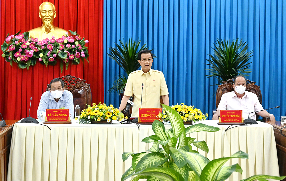 Thường trực Tỉnh ủy An Giang làm việc về kế hoạch đón công dân của tỉnh về địa phương