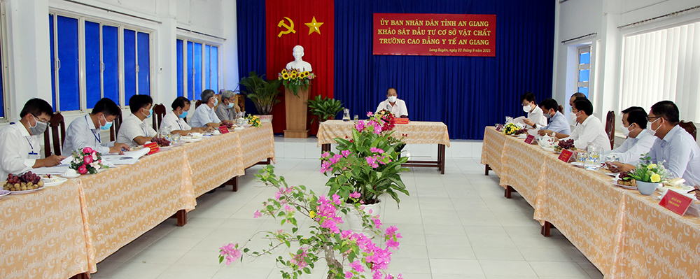 Chủ tịch UBND tỉnh An Giang thống nhất chủ trương nâng cấp, sửa chữa Trường Cao đẳng Y tế An Giang
