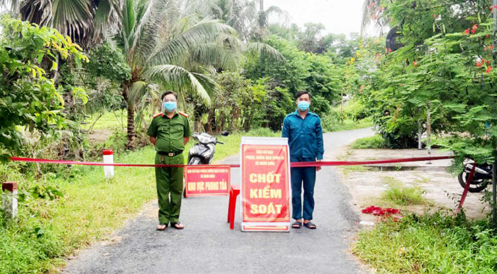 Tịnh Biên khẩn trương truy vết, dập dịch tại khu vực phong tỏa trên địa bàn