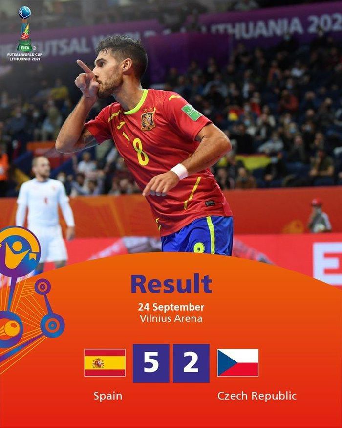 Xác định 4 cặp đấu vòng tứ kết World Cup Futsal 2021