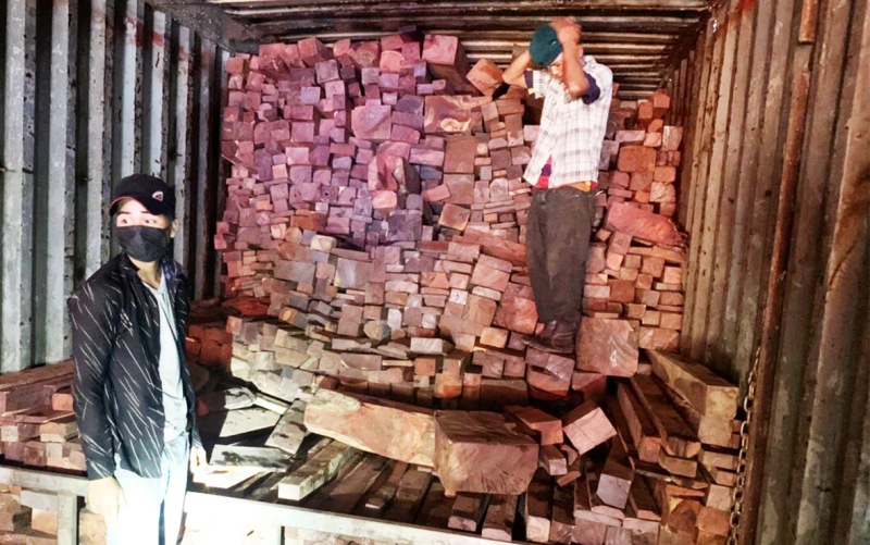 Phát hiện vụ buôn lậu gỗ, đá quý từ Lào về Việt Nam