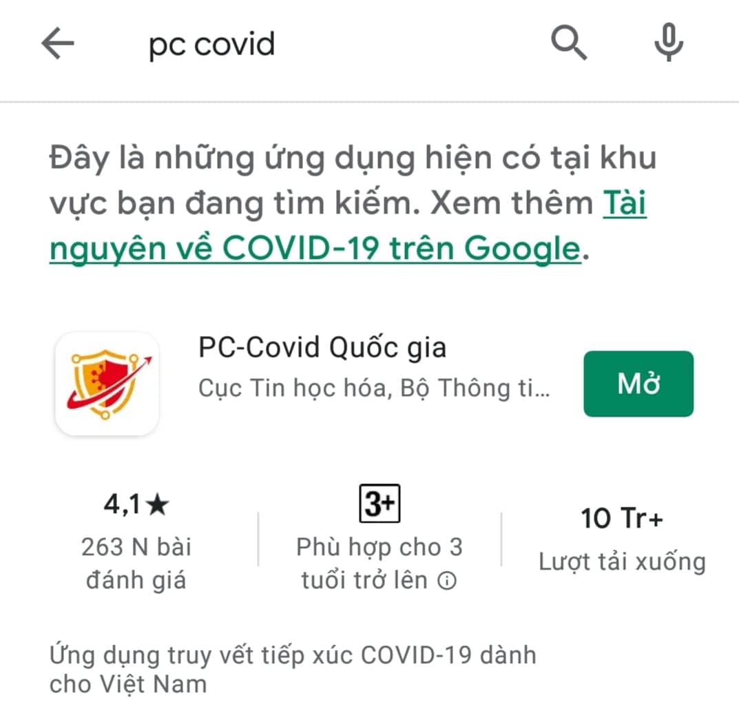 Đã có ứng dụng phòng, chống COVID-19 chung cho tất cả các ứng dụng trước đây
