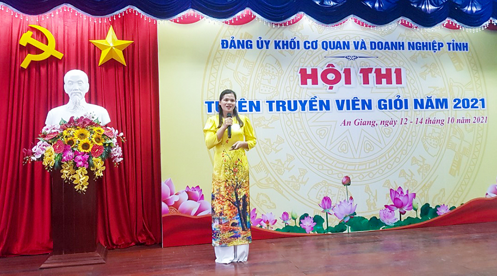 Khai mạc Hội thi Tuyên truyền viên giỏi Đảng bộ Khối Cơ quan và Doanh nghiệp tỉnh An Giang năm 2021