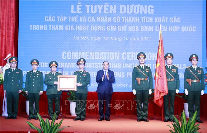 Chủ tịch nước biểu dương lực lượng gìn giữ hoà bình Liên hợp quốc