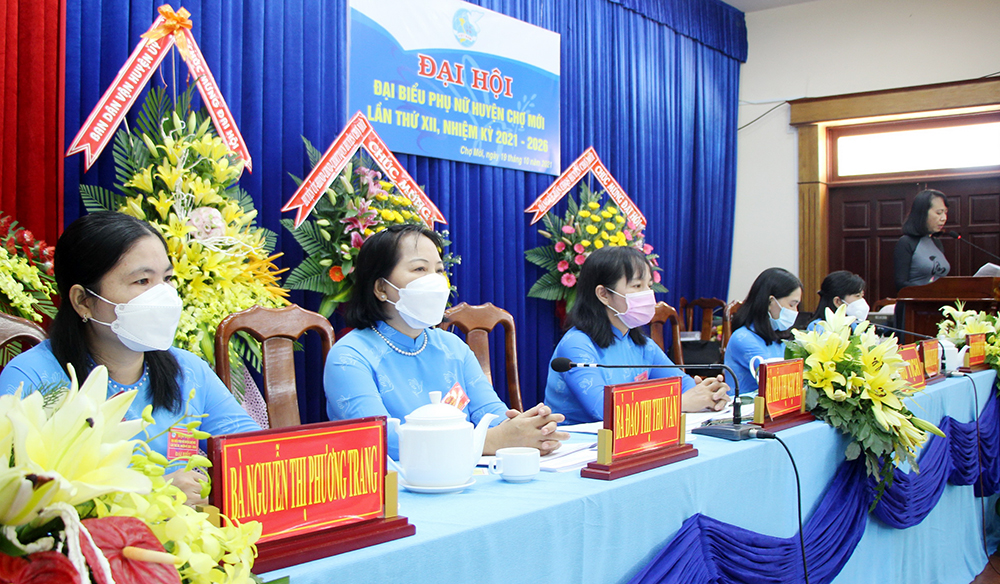 Bà Trần Thị Ngọc Hà tái cử Chủ tịch Hội Liên hiệp Phụ nữ huyện Chợ Mới nhiệm kỳ 2021-2026