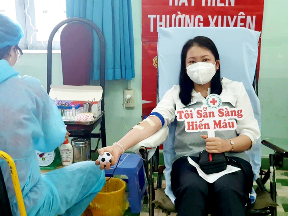 Hội Chữ thập đỏ tỉnh An Giang khuyến khích người dân tham gia hiến máu tình nguyện