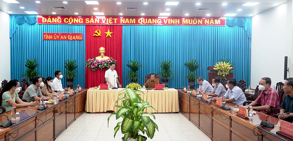 Đoàn công tác Tỉnh ủy Đồng Nai thăm và làm việc tại An Giang về công tác phòng, chống dịch bệnh COVID-19