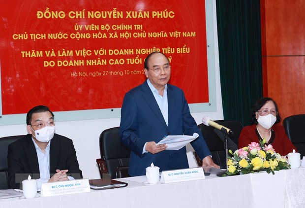 Chủ tịch nước thăm doanh nghiệp tiêu biểu do người cao tuổi quản lý