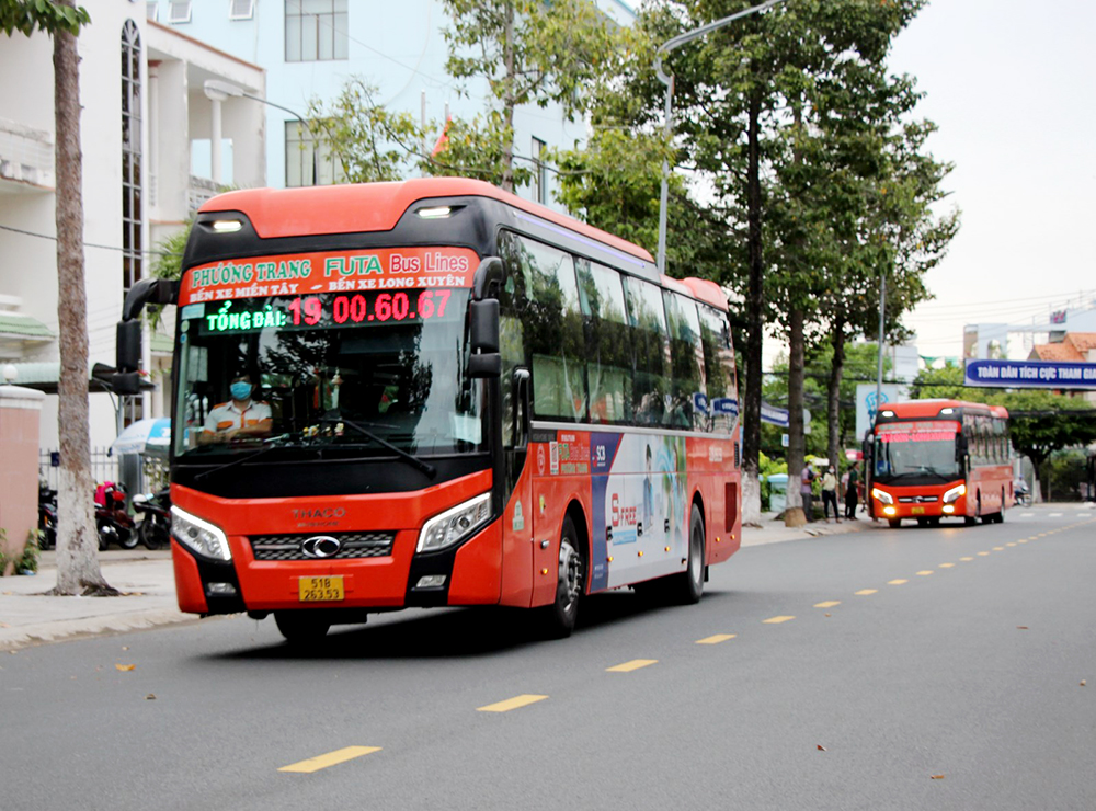 An Giang mở lại 9 tuyến vận tải hành khách đến 4 tỉnh