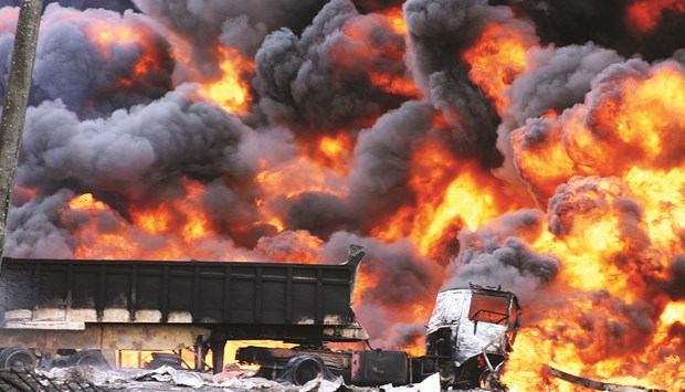 Nổ khí gas tại một khu chợ ở Nigeria, nguy cơ gây thương vong lớn