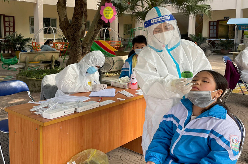 Học sinh 4 huyện, thành phố tỉnh Điện Biên dừng học trực tiếp