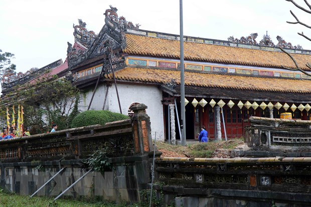 Khởi công tu bổ tổng thể di tích điện Thái Hòa trong Đại Nội Huế