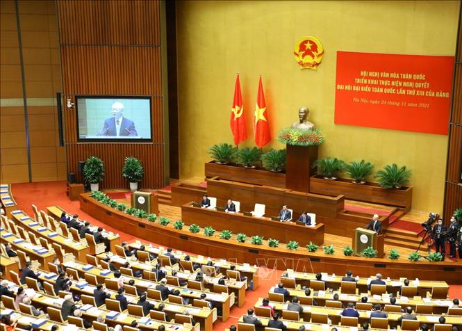 Tổng Bí thư: Tiếp tục xây dựng, giữ gìn, chấn hưng và phát triển nền văn hóa của dân tộc