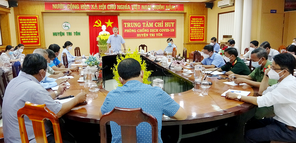 Điều trị F0 tại nhà đạt hiệu quả, Tri Tôn phấn đấu trở lại “vùng xanh”