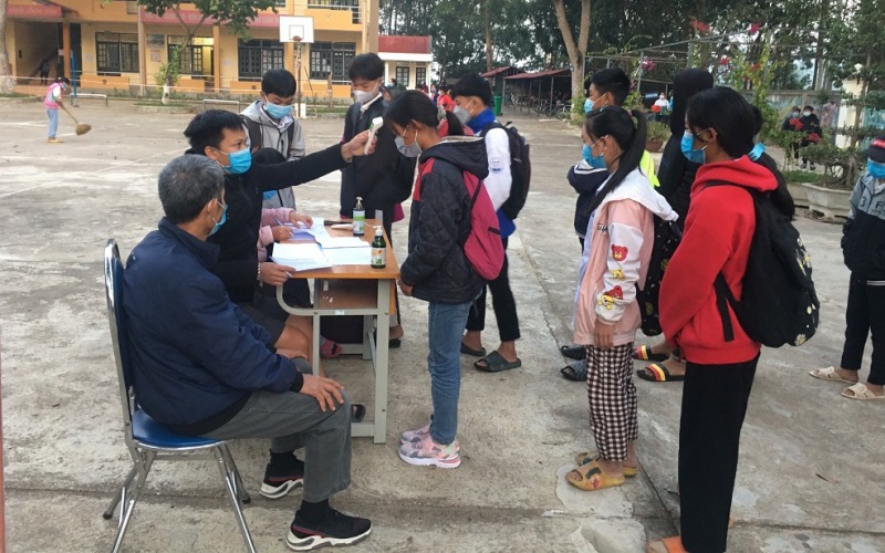 Học sinh Điện Biên trở lại trường học trực tiếp