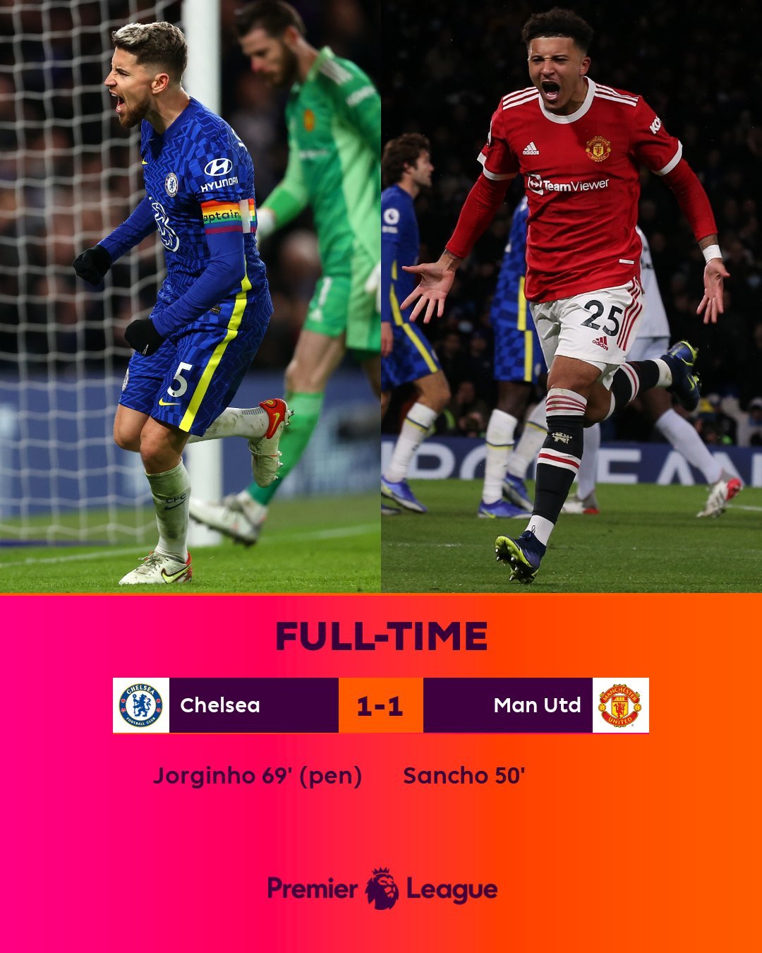 Phung phí cơ hội, Chelsea bị MU níu chân