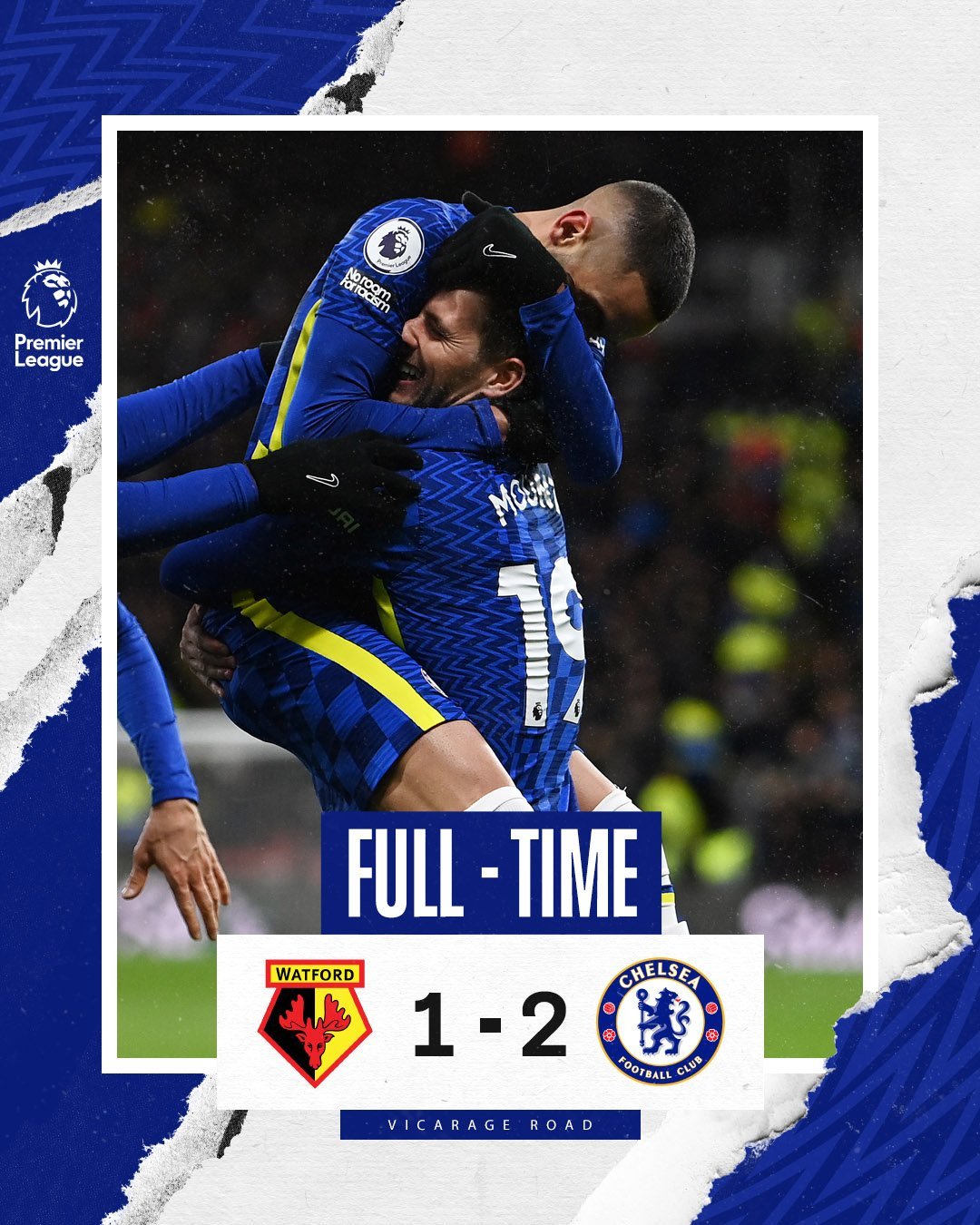 Ziyech tỏa sáng, Chelsea thắng nhọc Watford