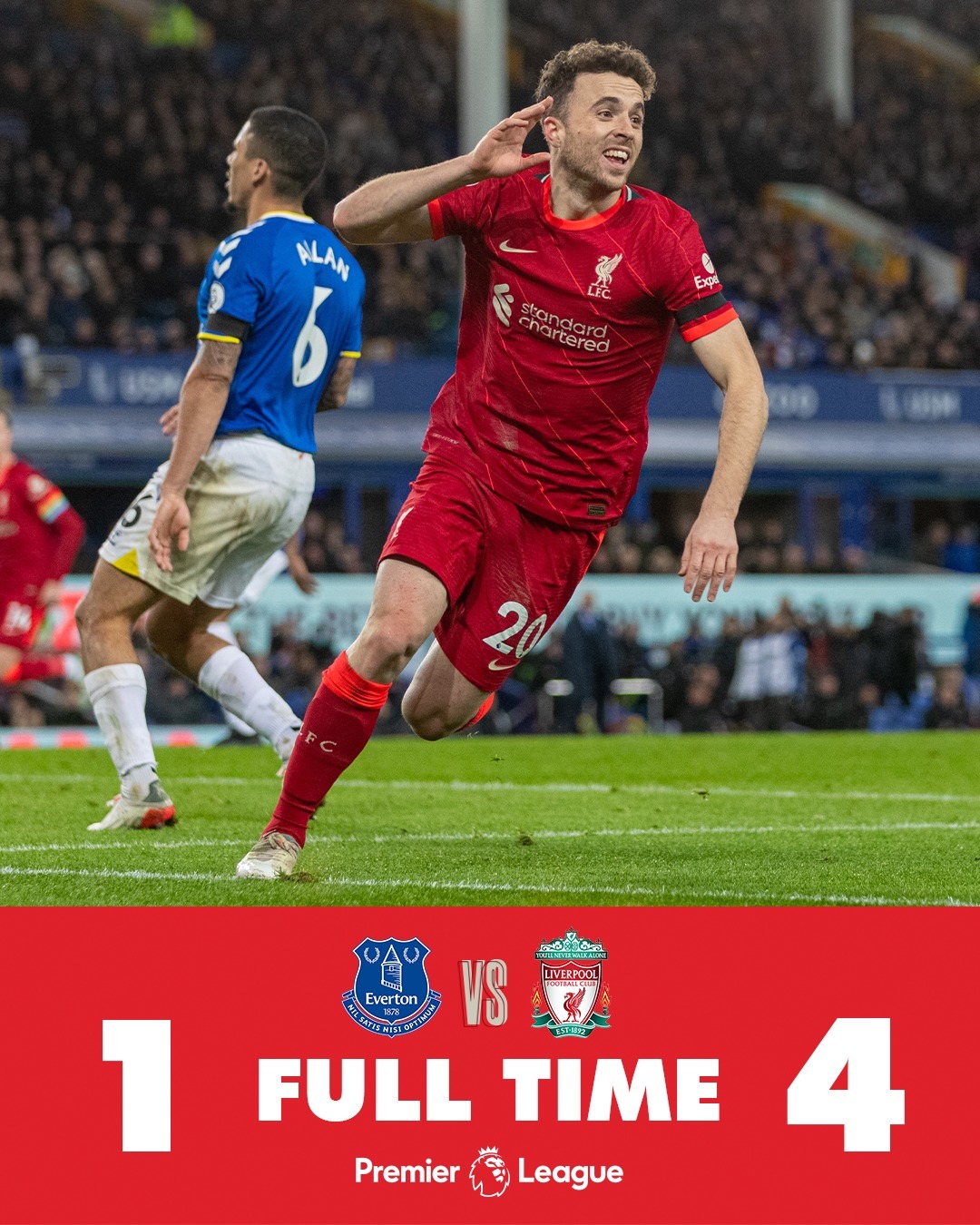 Salah lập cú đúp, Liverpool đè bẹp Everton