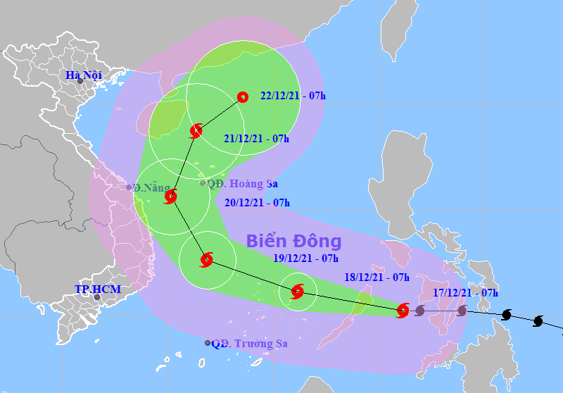 Bão RAI cường độ rất mạnh, diễn biến hết sức bất thường, hiếm gặp