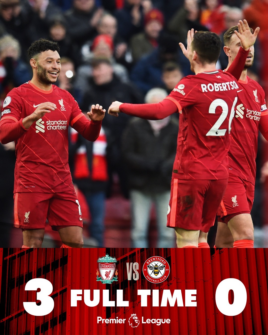 Không Salah, Liverpool vẫn đè bẹp Brentford