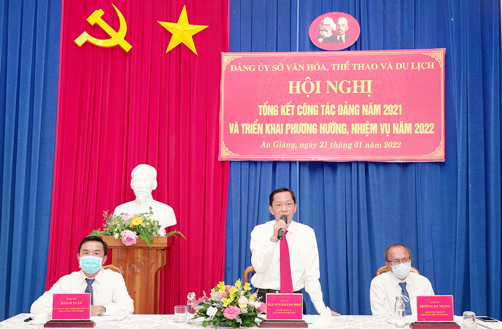 Đảng ủy Sở Văn hóa, Thể thao và Du lịch tỉnh An Giang tổng kết công tác Đảng năm 2021