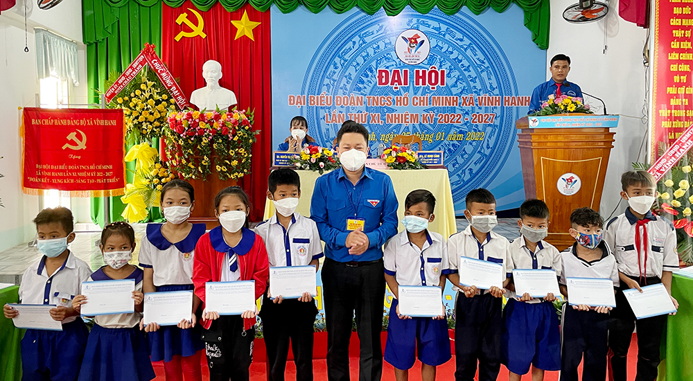 Xã Vĩnh Hanh tổ chức thành công Đại hội điểm Đoàn TNCS Hồ Chí Minh cấp cơ sở