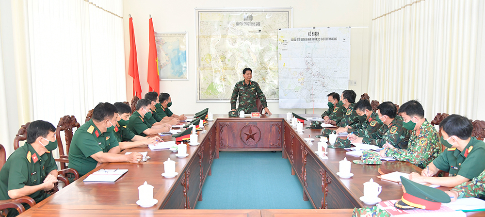 Quân khu 9 kiểm tra công tác bảo vệ Tết Nguyên đán 2022 tại An Giang