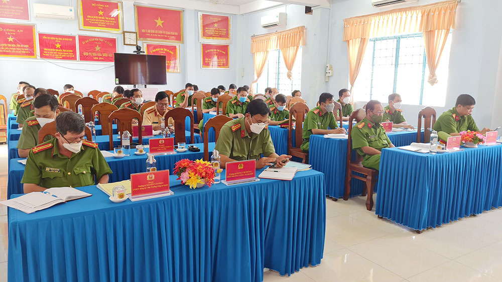 Công an huyện Tịnh Biên phấn đấu thực hiện hiệu quả công tác đảm bảo an ninh, trật tự