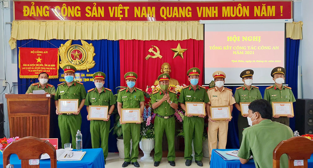 Công an huyện Tịnh Biên phấn đấu thực hiện hiệu quả công tác đảm bảo an ninh, trật tự