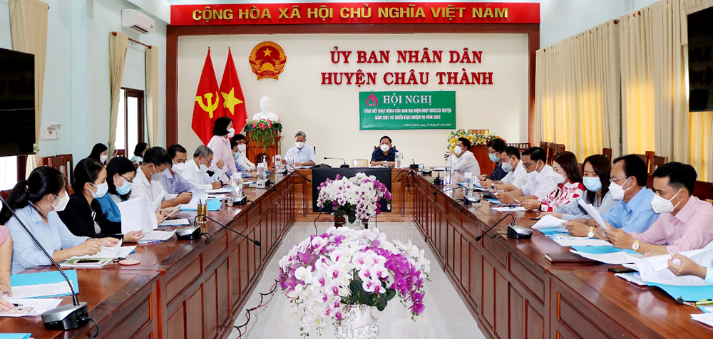 Ban Đại diện Hội đồng Quản trị Ngân hàng Chính sách xã hội huyện Châu Thành triển khai nhiệm vụ năm 2022