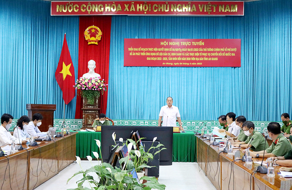 An Giang triển khai Đề án 06 của Thủ tướng Chính phủ về dữ liệu dân cư, định danh