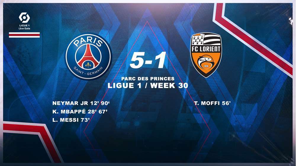 Tam tấu MNM khiêu vũ, PSG đại thắng '5 sao'
