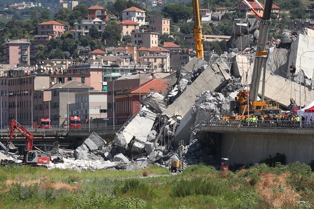 Italy xét xử gần 60 người liên quan vụ sập cầu Morandi năm 2018
