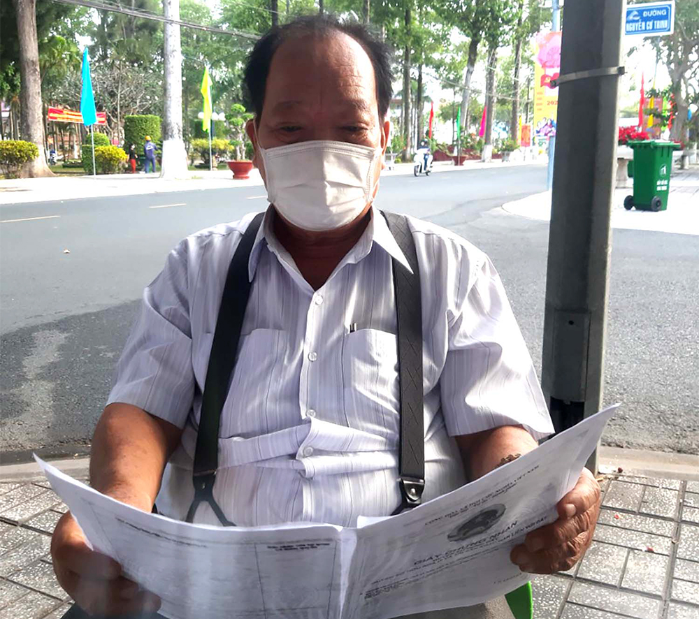 Yêu cầu được hưởng chế độ như thương binh