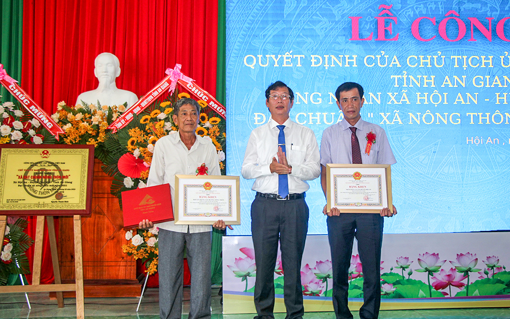 Công nhận xã Hội An đạt chuẩn nông thôn mới