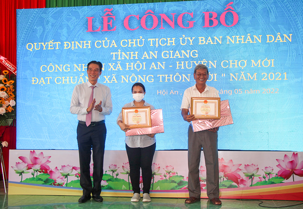 Công nhận xã Hội An đạt chuẩn nông thôn mới
