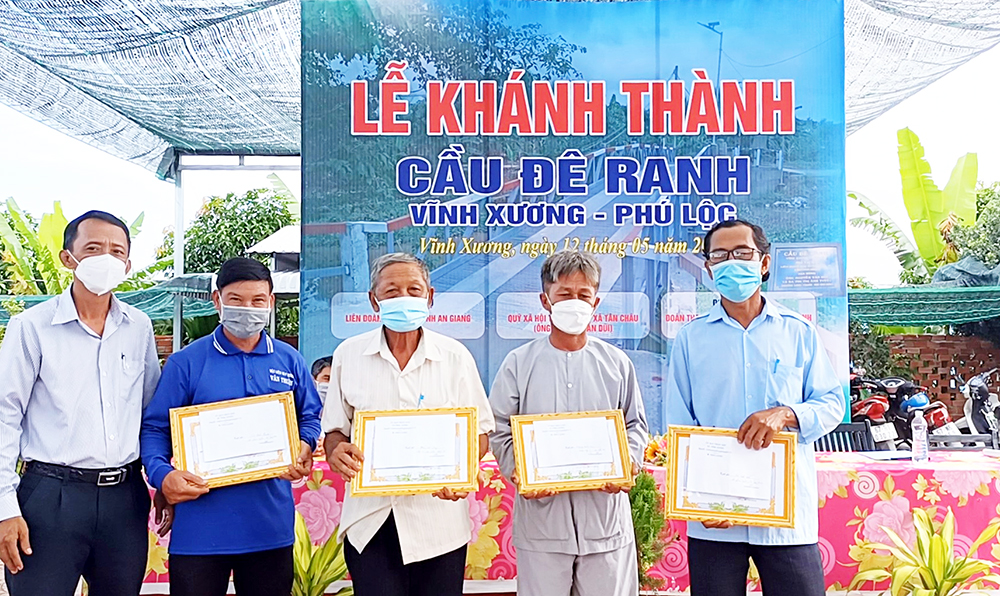 TX. Tân Châu khánh thành cầu liên xã Đê Ranh