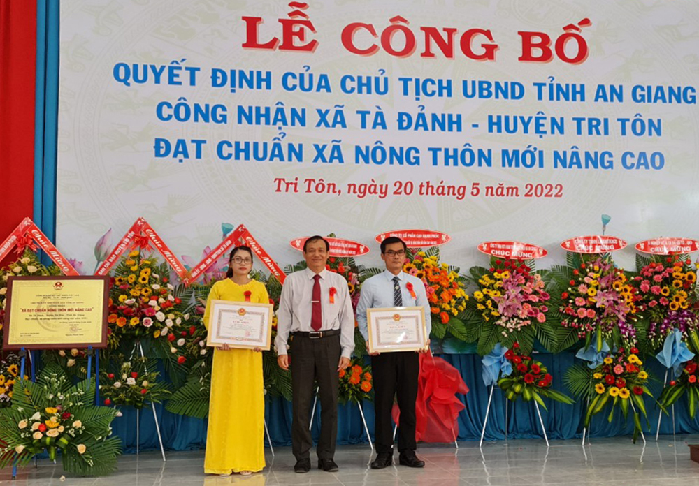 Xã Tà Đảnh được công nhận xã nông thôn mới nâng cao