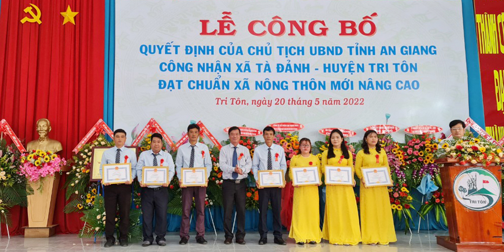 Xã Tà Đảnh được công nhận xã nông thôn mới nâng cao