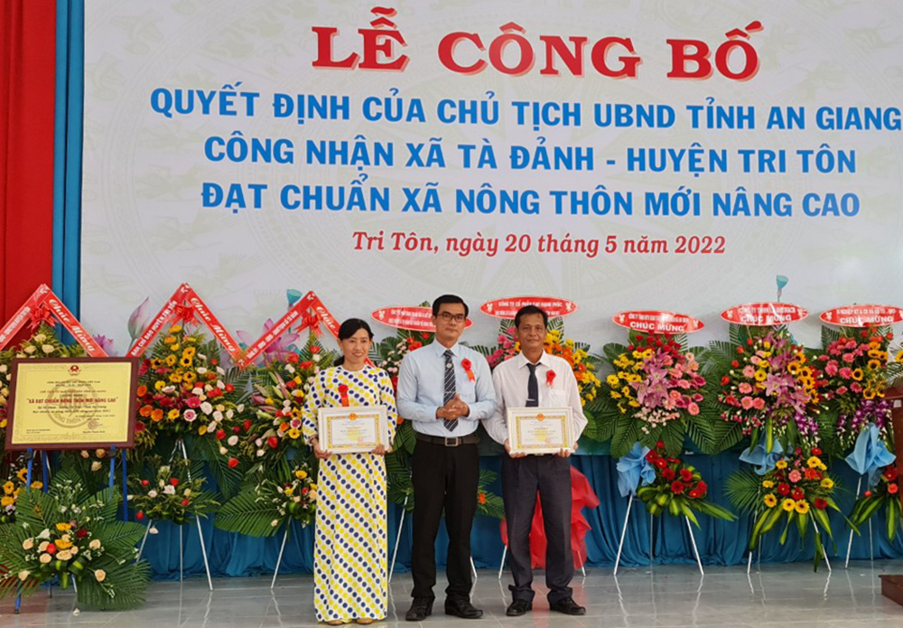 Xã Tà Đảnh được công nhận xã nông thôn mới nâng cao