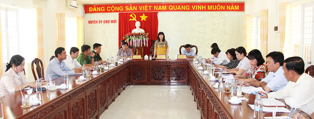 Triển khai kế hoạch chuẩn bị tổ chức Lễ kỷ niệm chào mừng kỷ niệm 105 năm thành lập huyện Chợ Mới (1917 - 2022)