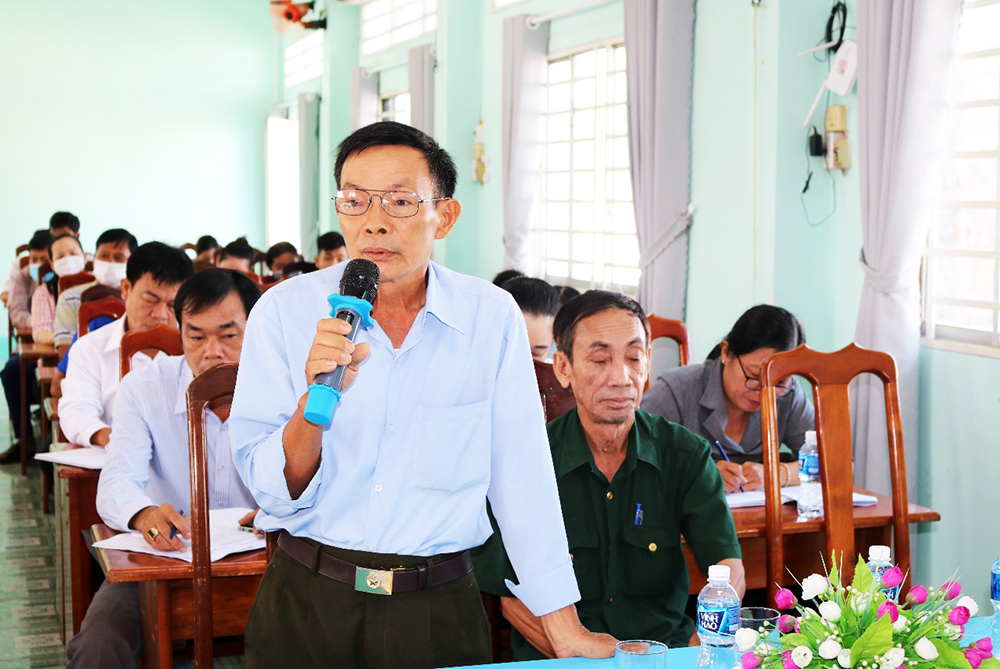Đại biểu HĐND 3 cấp tiếp xúc cử tri thị trấn An Châu