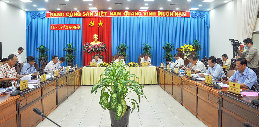 Ban Thường vụ Tỉnh ủy An Giang hội nghị cuối tháng 5