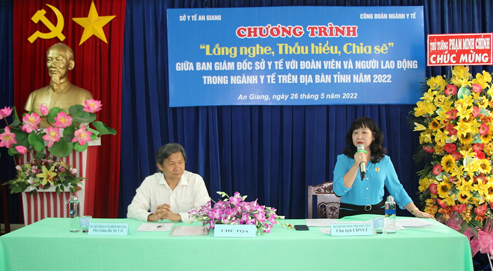 Công đoàn ngành y tế An Giang đối thoại, lắng nghe, giải đáp ý kiến của đoàn viên, người lao động
