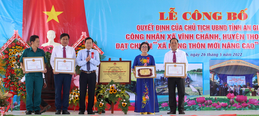 Vĩnh Chánh đạt chuẩn “Xã nông thôn mới nâng cao” năm 2021