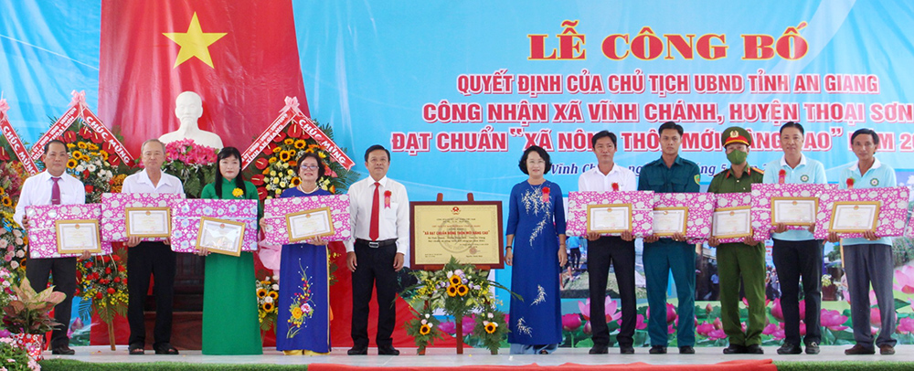 Vĩnh Chánh đạt chuẩn “Xã nông thôn mới nâng cao” năm 2021