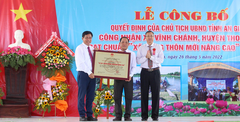 Vĩnh Chánh đạt chuẩn “Xã nông thôn mới nâng cao” năm 2021