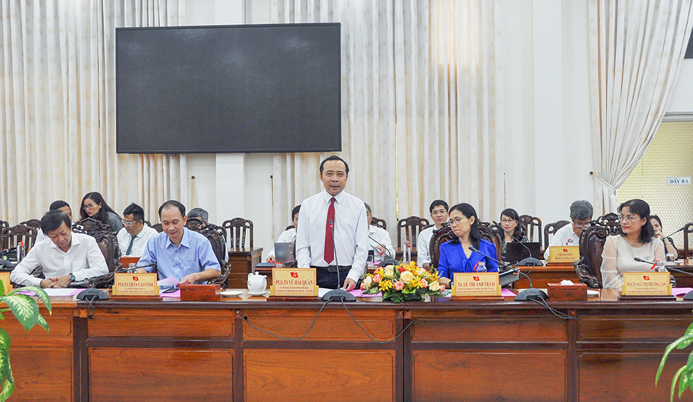 Ban Thường vụ Tỉnh ủy An Giang ký kết Quy chế phối hợp với Đảng ủy Đại học Quốc TP. Hồ Chí Minh